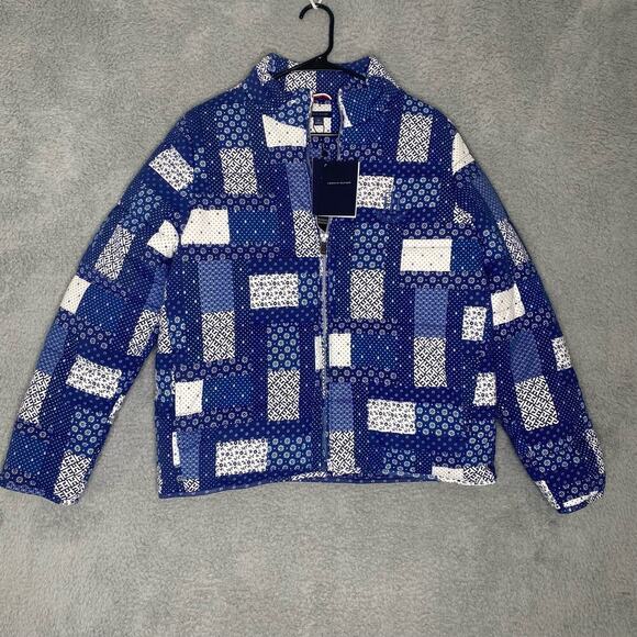 NWT Tommy Hilfiger womens patchwork primaloft  adaptive jacket puffer warm M - Picture 3 of 14